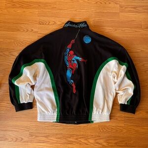 Marvel Black Spider-Man Jacket with Red Graphic